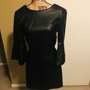 Leather dress from Zara